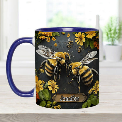 Personalized Bee Garden Accent Mug