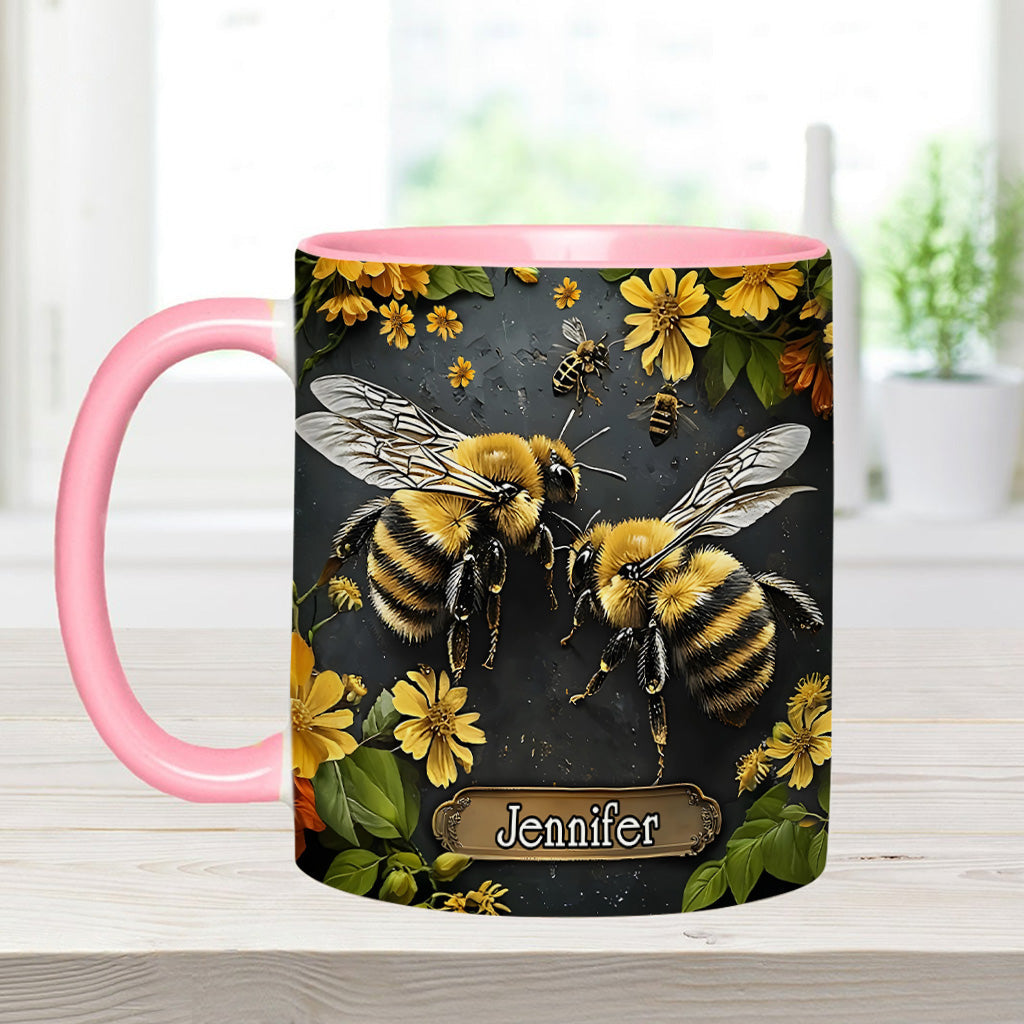 Personalized Bee Garden Accent Mug