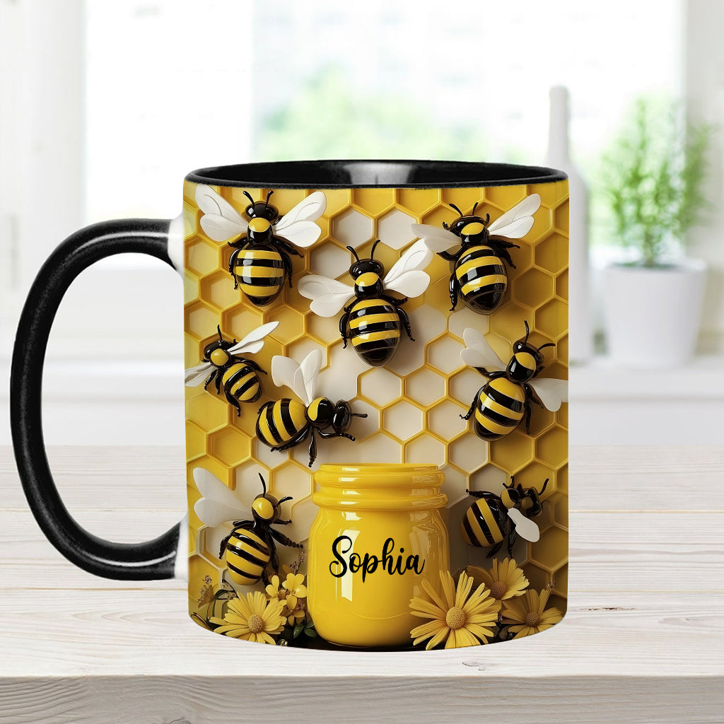 Garden Bee - Personalized Bee Accent Mug