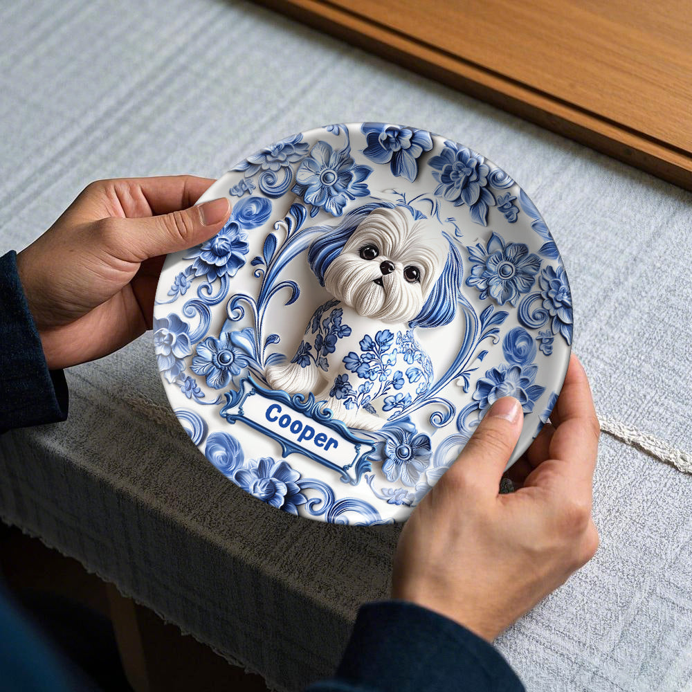 Personalized Dog Ceramic Plate