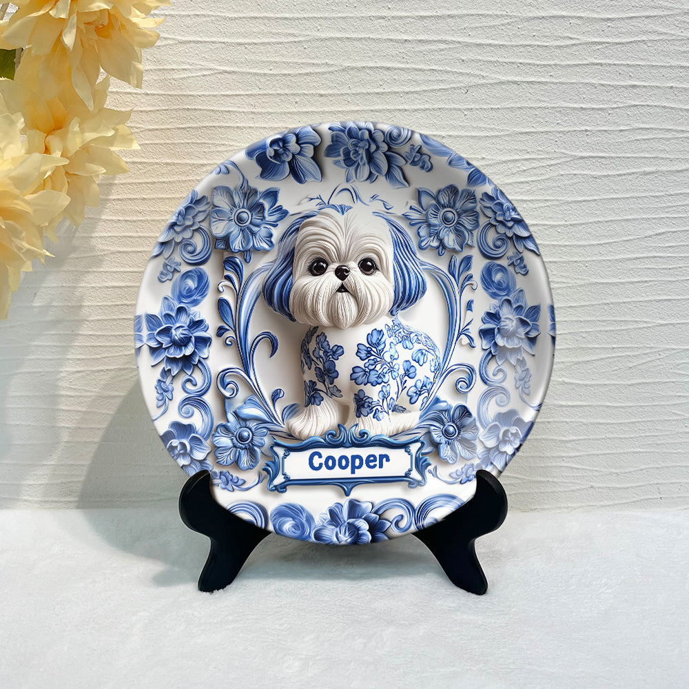 Personalized Dog Ceramic Plate