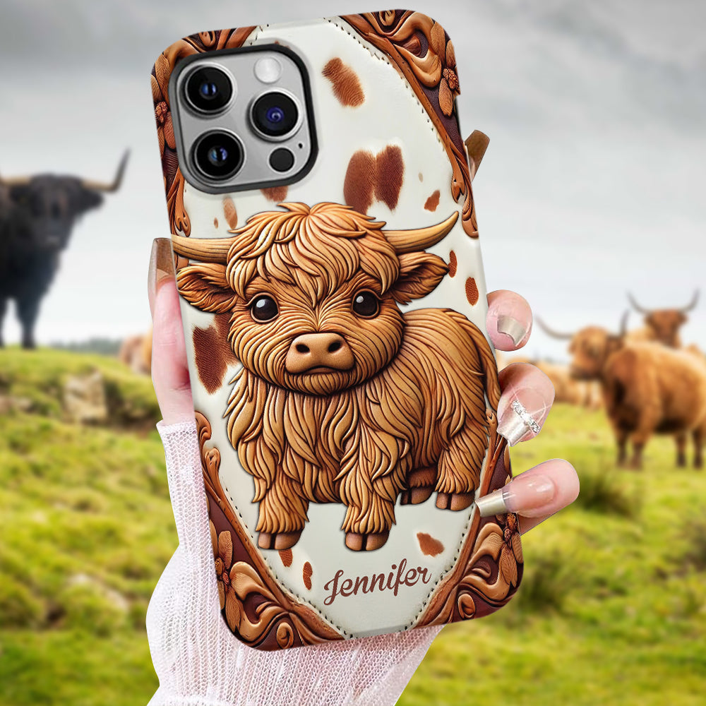 Love Highland Cows - Personalized Full Print Phone Case