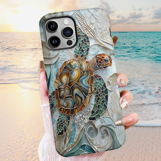 Personalized Turtle Full Print Phone Case