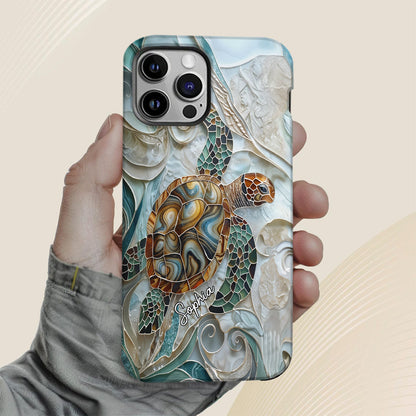 Personalized Turtle Full Print Phone Case