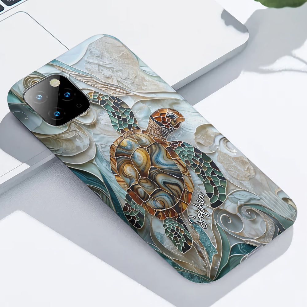 Personalized Turtle Full Print Phone Case