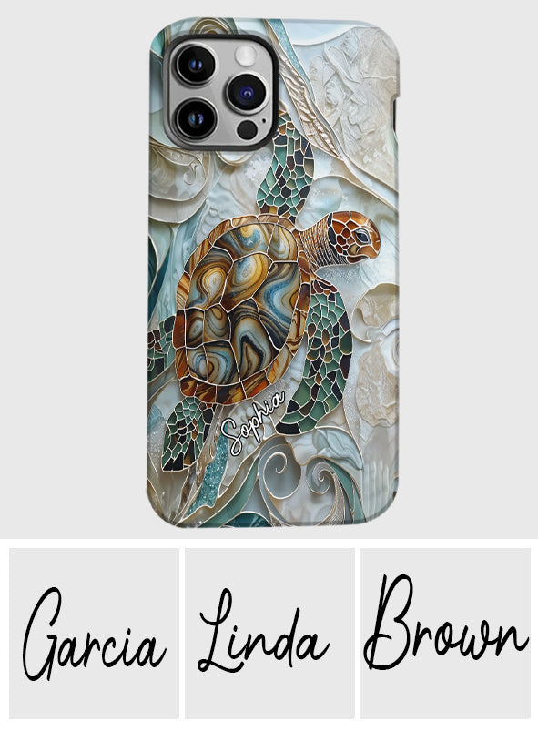 Personalized Turtle Full Print Phone Case