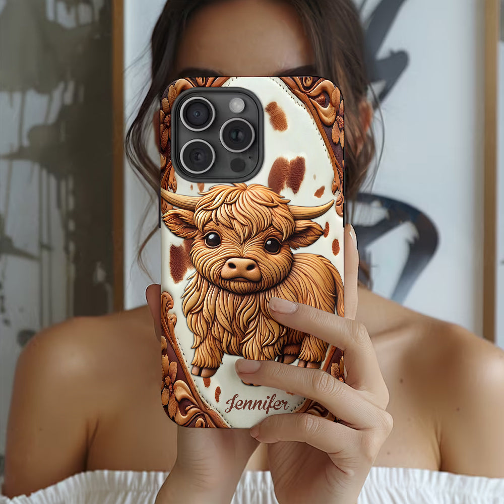 Love Highland Cows - Personalized Full Print Phone Case