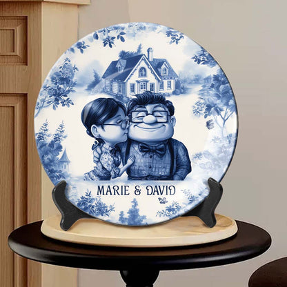 You Are My Adventure - Personalized Couple Ceramic Round Plate