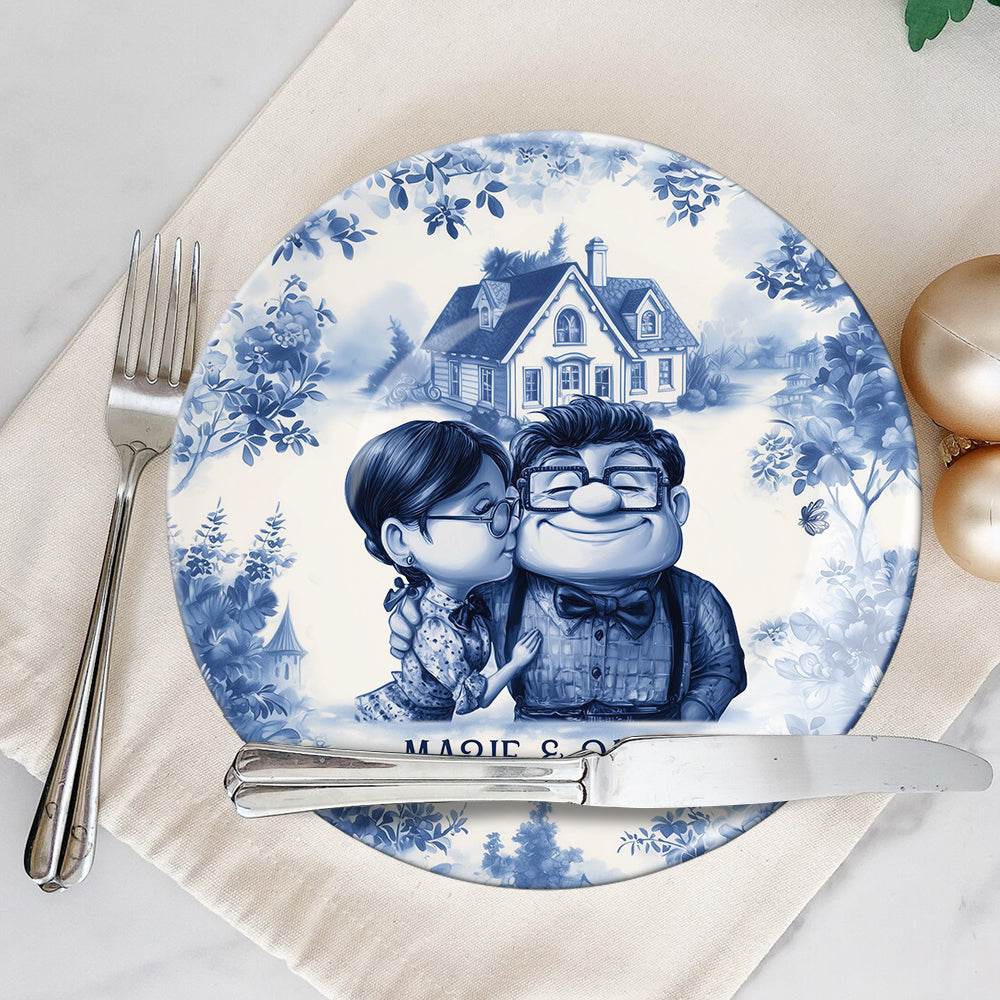 You Are My Adventure - Personalized Couple Ceramic Round Plate