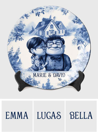 You Are My Adventure - Personalized Couple Ceramic Round Plate