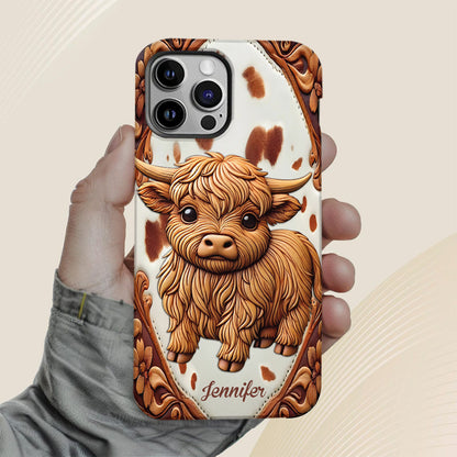 Love Highland Cows - Personalized Full Print Phone Case