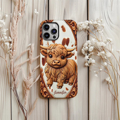 Love Highland Cows - Personalized Full Print Phone Case