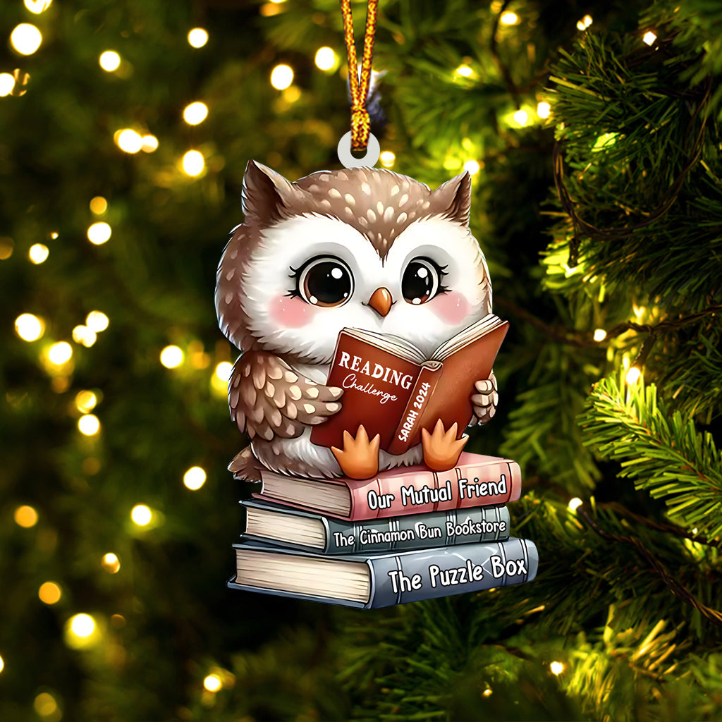 Reading Challenge - Personalized Book Ornament