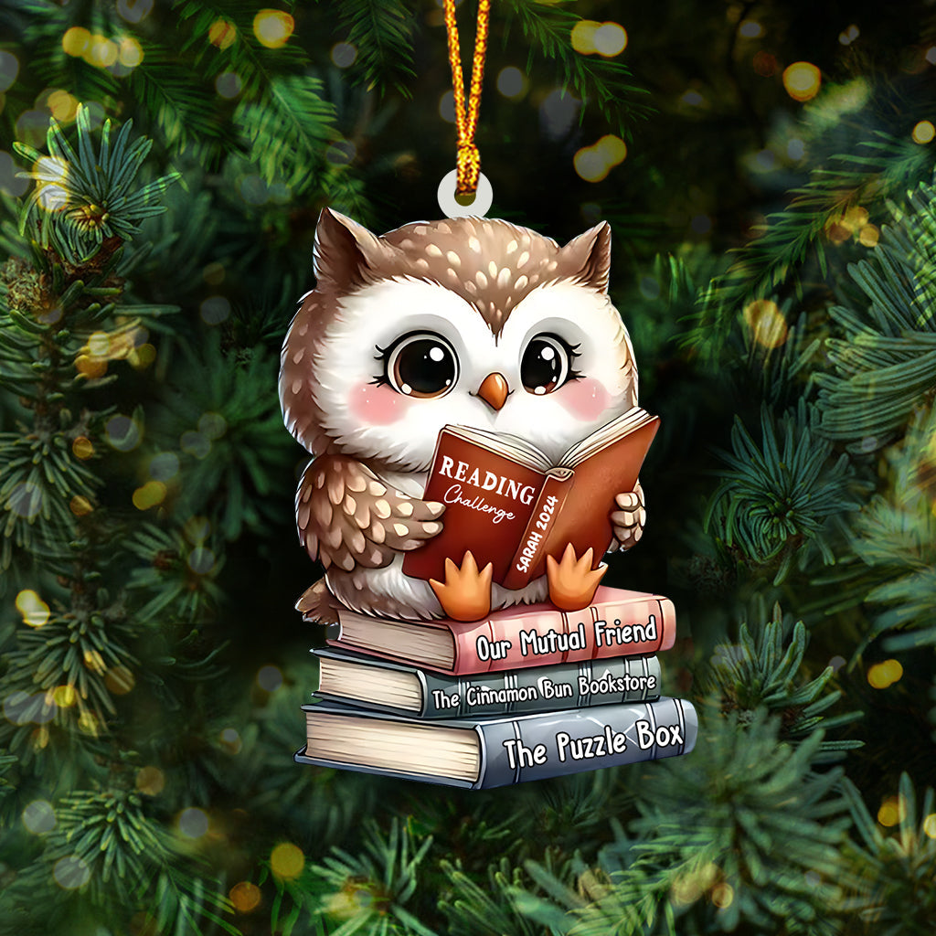 Reading Challenge - Personalized Book Ornament