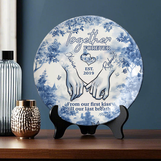 Together Forever - Personalized Couple Ceramic Plate