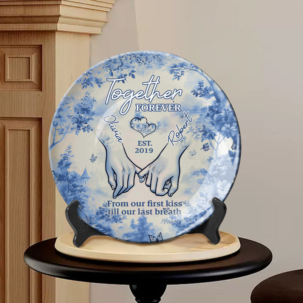 Together Forever - Personalized Couple Ceramic Plate