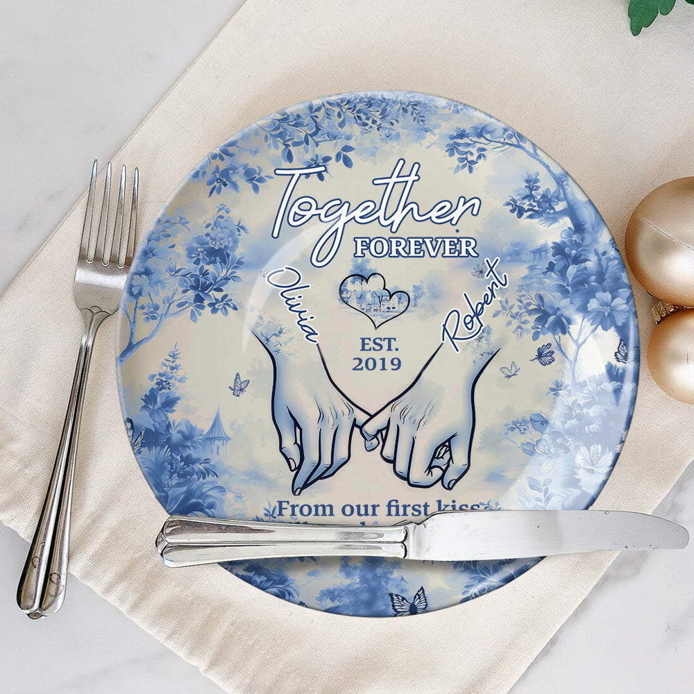 Together Forever - Personalized Couple Ceramic Plate