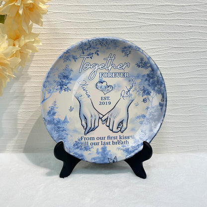 Together Forever - Personalized Couple Ceramic Plate