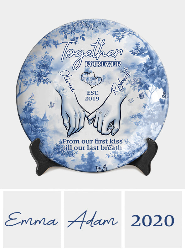 Together Forever - Personalized Couple Ceramic Plate