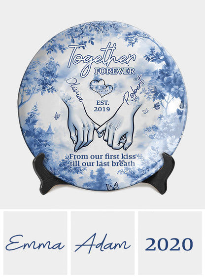 Together Forever - Personalized Couple Ceramic Plate