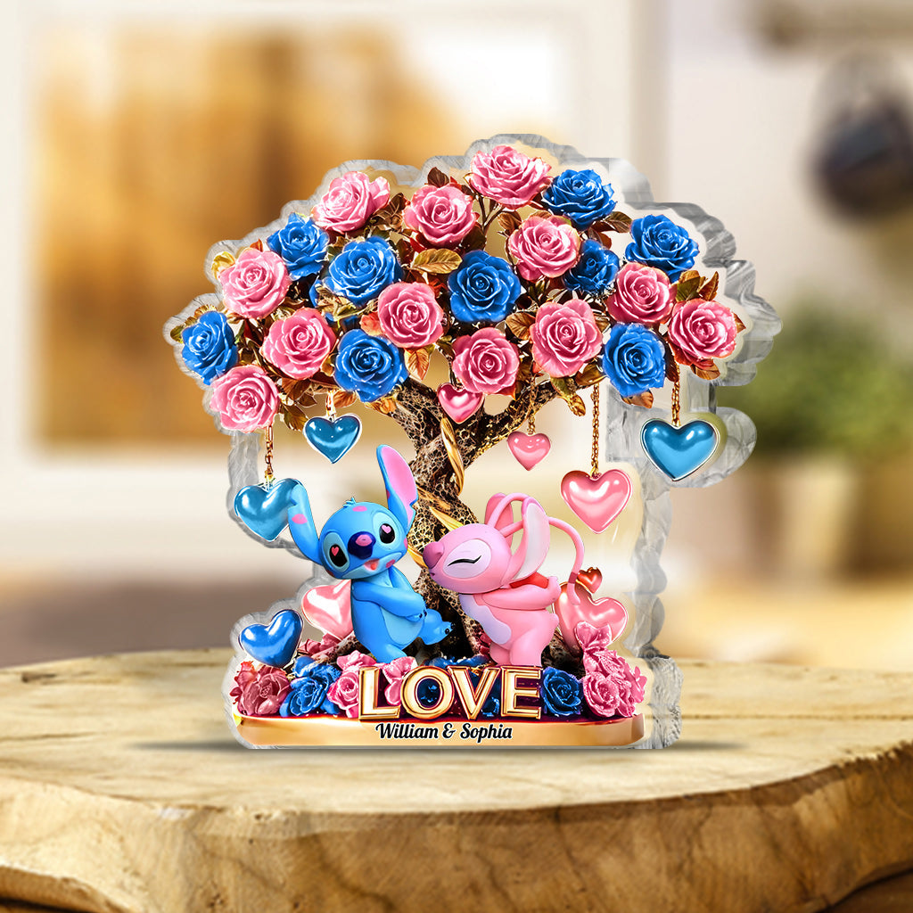 Personalized Tree Of Love Custom Shaped Acrylic Plaque