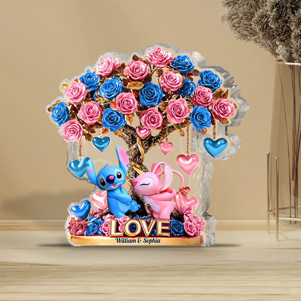 Personalized Tree Of Love Custom Shaped Acrylic Plaque