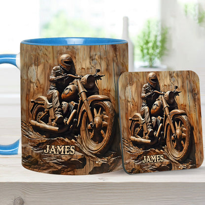 Biker - Personalized Biker Accent Mug