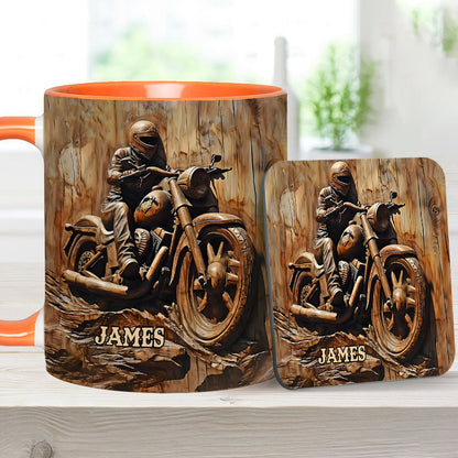 Biker - Personalized Biker Accent Mug