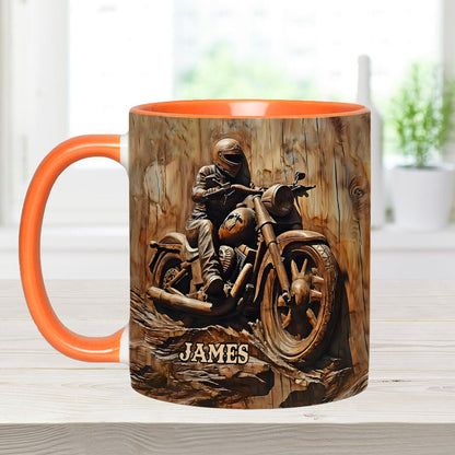 Biker - Personalized Biker Accent Mug