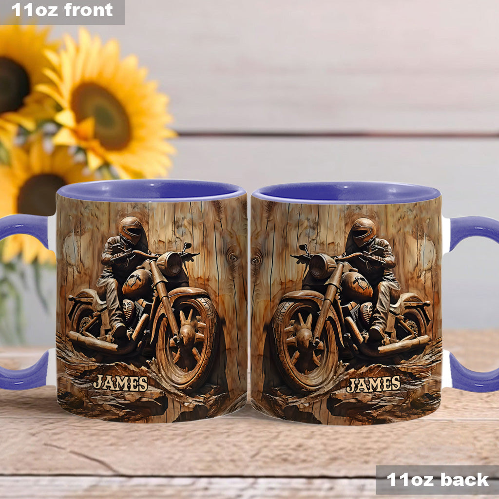 Biker - Personalized Biker Accent Mug