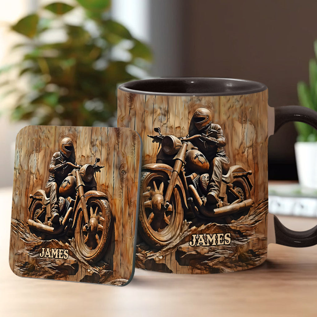 Biker - Personalized Biker Accent Mug