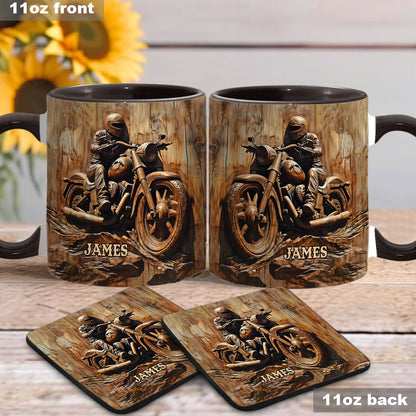 Biker - Personalized Biker Accent Mug