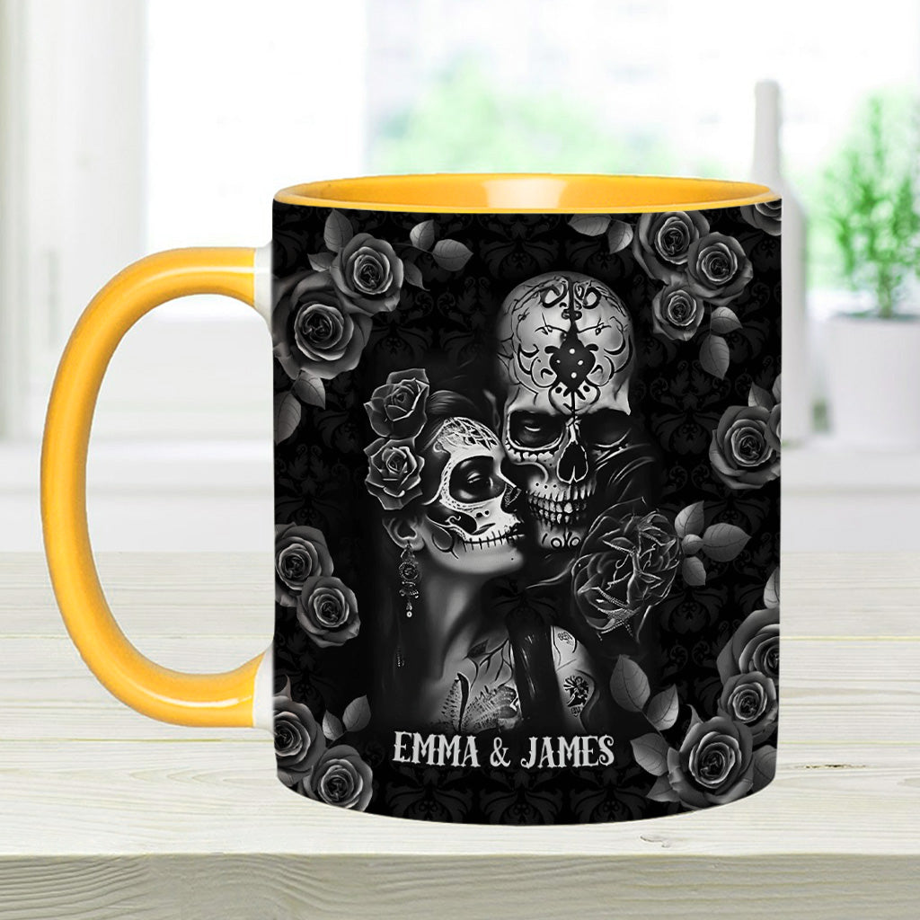 It's You And Me - Personalized Skull Accent Mug