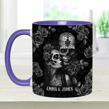 It's You And Me - Personalized Skull Accent Mug