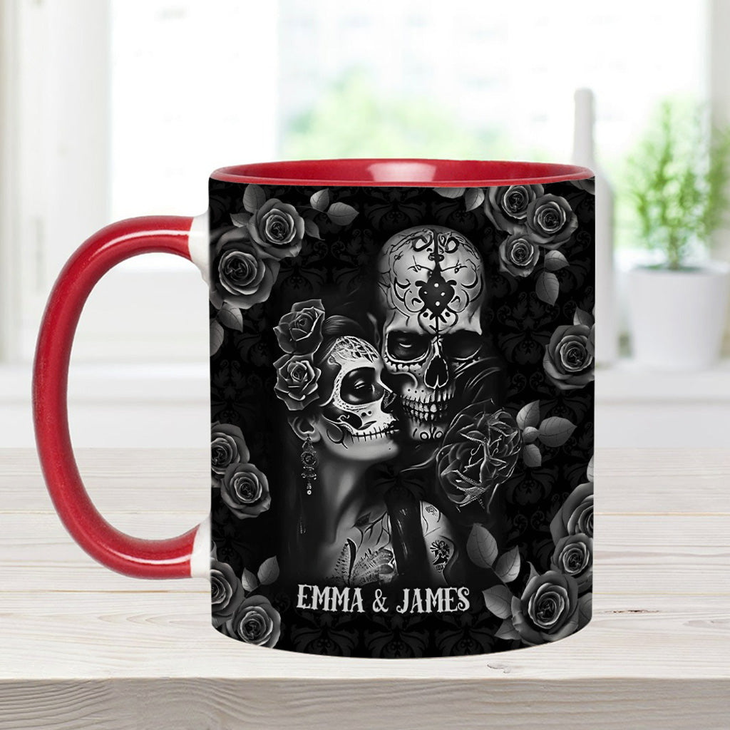 It's You And Me - Personalized Skull Accent Mug