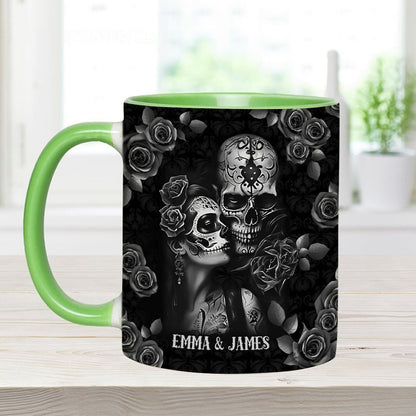 It's You And Me - Personalized Skull Accent Mug