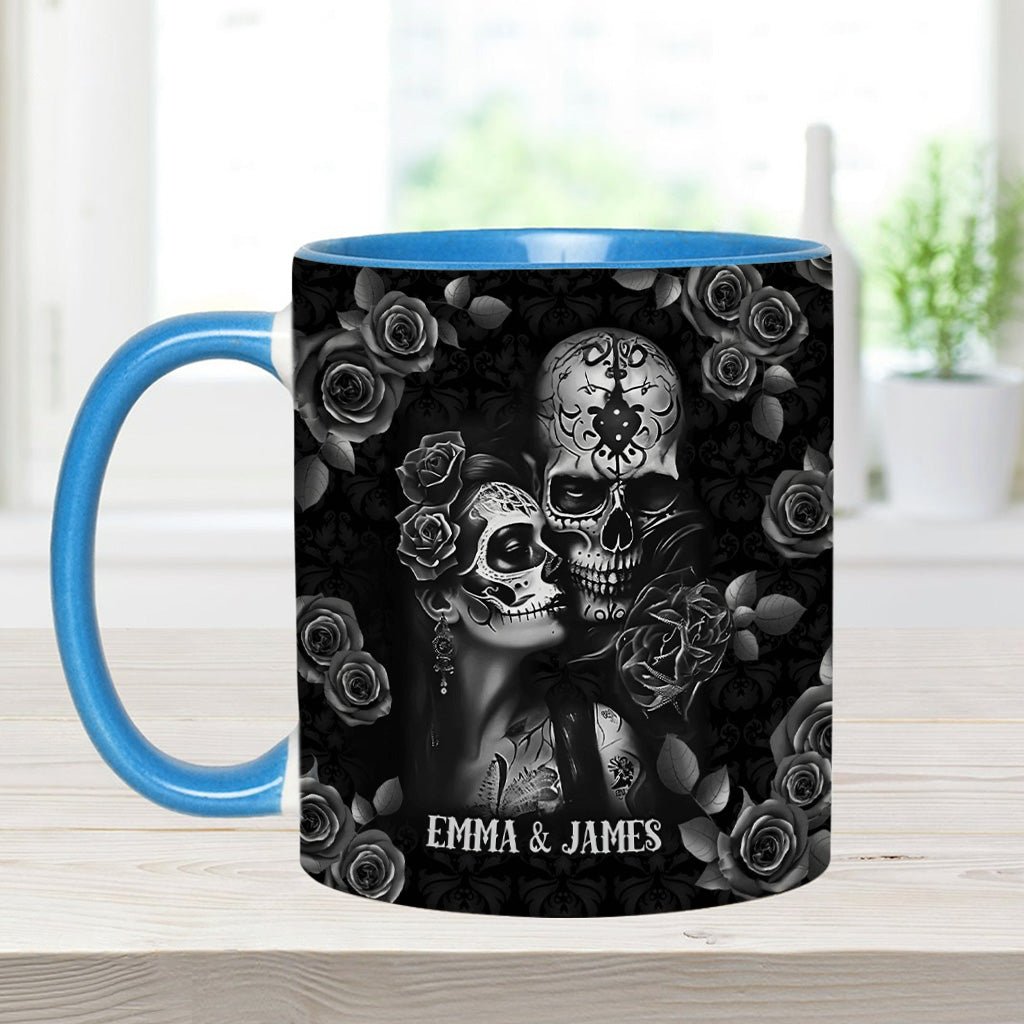 It's You And Me - Personalized Skull Accent Mug