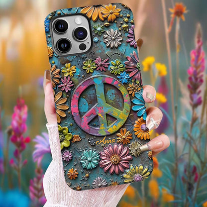 Hippie Vibes - Personalized Hippie Full Print Phone Case