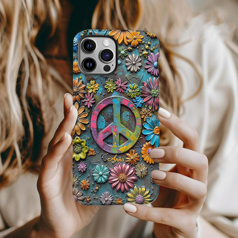 Hippie Vibes - Personalized Hippie Full Print Phone Case