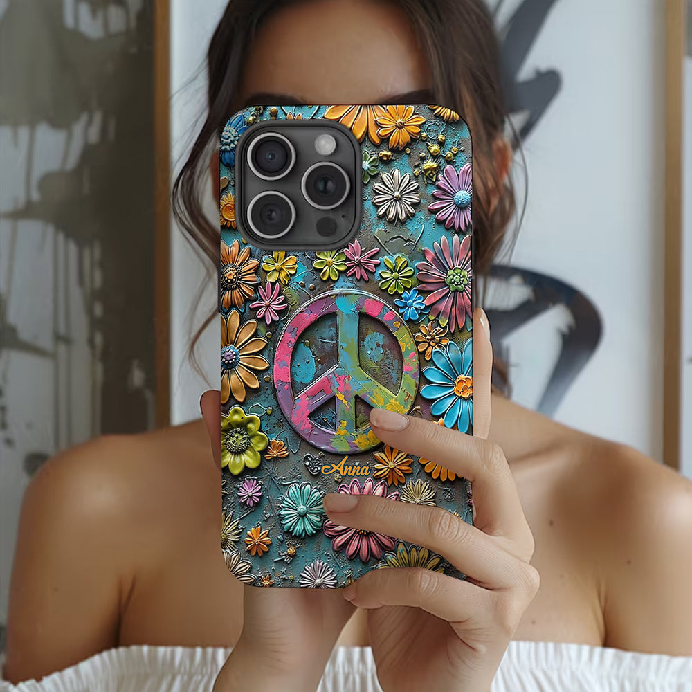 Hippie Vibes - Personalized Hippie Full Print Phone Case