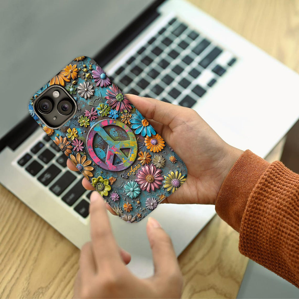 Hippie Vibes - Personalized Hippie Full Print Phone Case