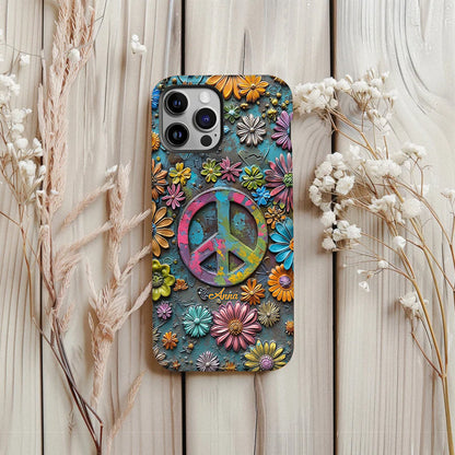 Hippie Vibes - Personalized Hippie Full Print Phone Case