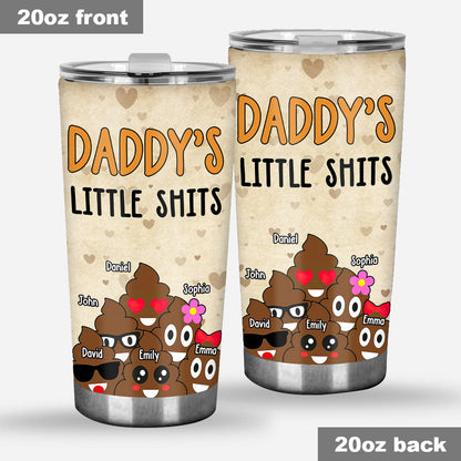 Dad's Little Cuties - Gift for dad, grandma, grandpa, mom, uncle, aunt - Personalized Tumbler