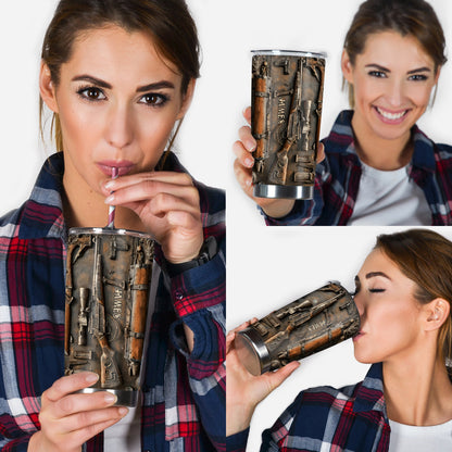 Vintage Tools Hunting - Personalized Hunting Tumbler