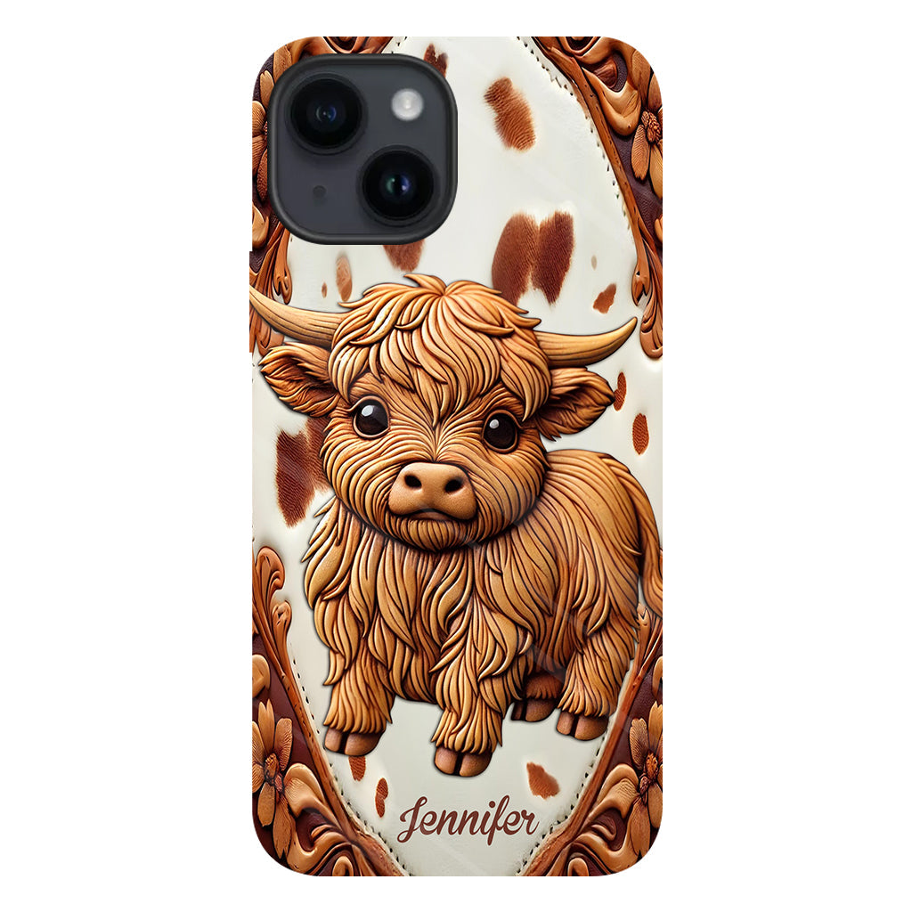 Love Highland Cows - Personalized Full Print Phone Case