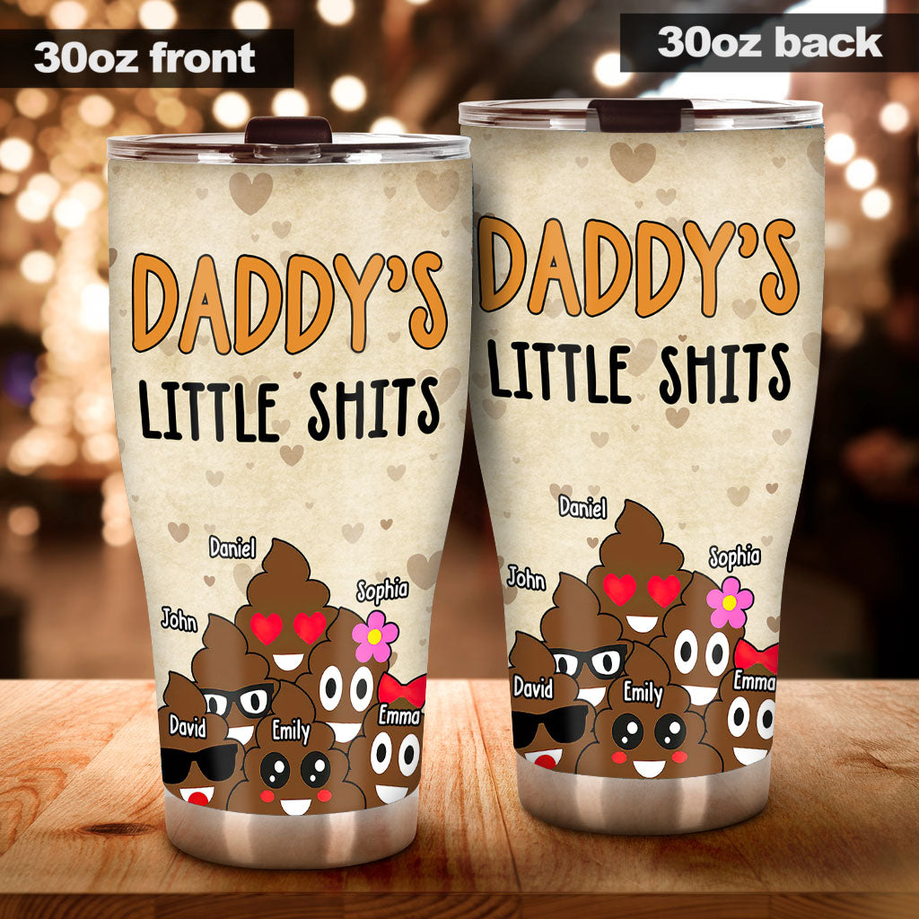 Dad's Little Cuties - Gift for dad, grandma, grandpa, mom, uncle, aunt - Personalized Tumbler