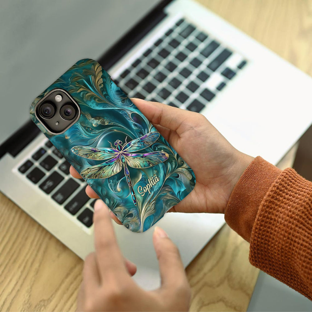 Personalized Beautiful Dragonfly Full Print Phone Case