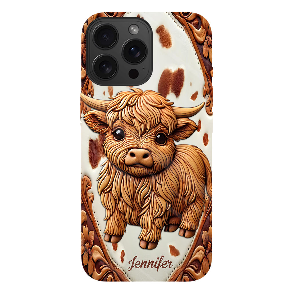 Love Highland Cows - Personalized Full Print Phone Case