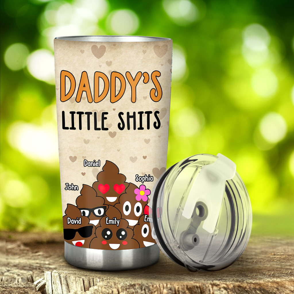 Dad's Little Cuties - Gift for dad, grandma, grandpa, mom, uncle, aunt - Personalized Tumbler