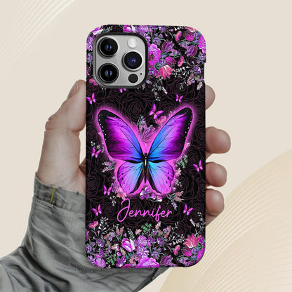 Butterflies - Personalized Butterfly Full Print Phone Case